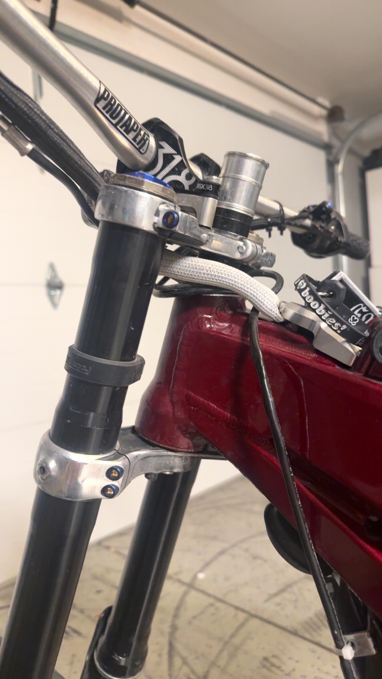 triple clamp titanium (set of 7)